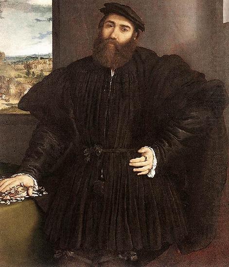 Portrat eines Edelmannes, Lorenzo Lotto